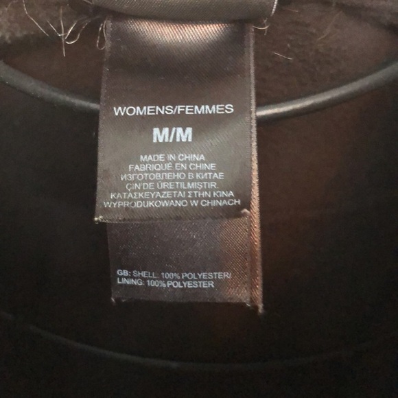 The North Face zip up sweatshirt size medium black womens sweatshirt fleece - Picture 4 of 5